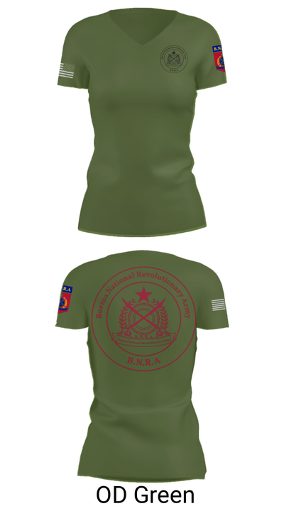 B.N.R.A 22892000 Women's Short Sleeve V-neck Shirt - 48