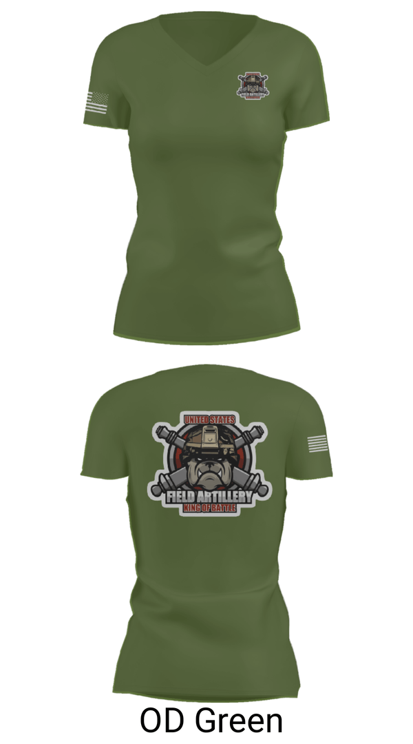 Women's Short Sleeve Vneck Shirt, Bravo Battery, Army, Teamtime, Team time, sublimation, custom sports apparel, team uniforms, spirit wear, spiritwear, sports uniforms, custom shirts, team store, custom team store, fundraiser sports, apparel fundraiser