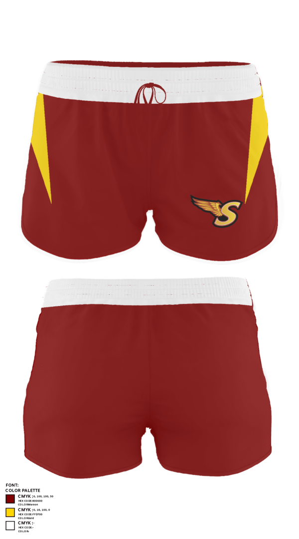 Women's Shorts, Sharon High School Tennis, Tennis, Teamtime, Team time, sublimation, custom sports apparel, team uniforms, spirit wear, spiritwear, sports uniforms, custom shirts, team store, custom team store, fundraiser sports, apparel fundraiser