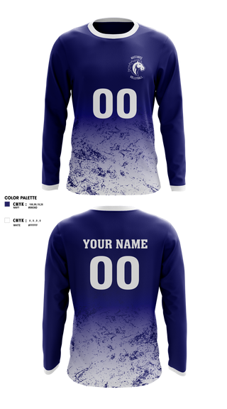 Long Sleeve Performance Shirt, Mustangs Volleyball, Men's Volleyball, Teamtime, Team time, sublimation, custom sports apparel, team uniforms, spirit wear, spiritwear, sports uniforms, custom shirts, team store, custom team store, fundraiser sports, apparel fundraiser