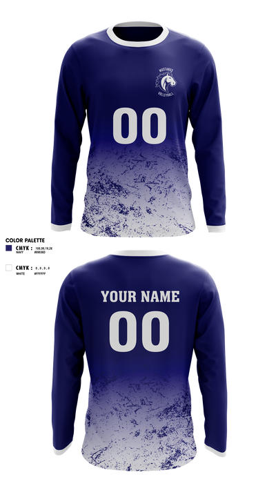 Mustangs Volleyball 81699513 Long Sleeve Performance Shirt 1