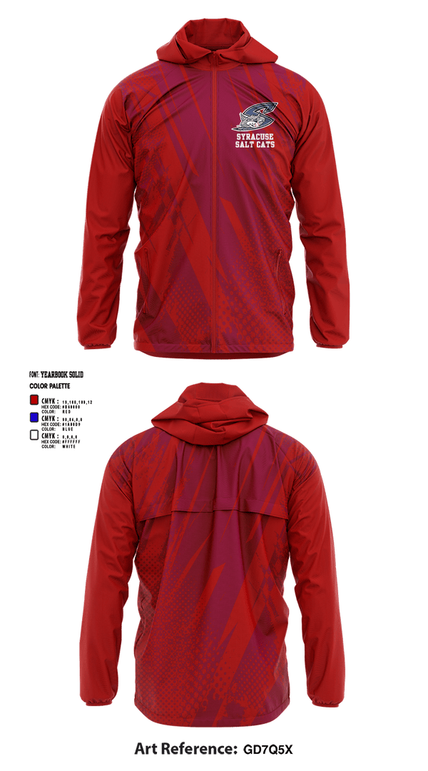 Windbreaker, Syracuse Salt Cats Baseball, Baseball, Teamtime, Team time, sublimation, custom sports apparel, team uniforms, spirit wear, spiritwear, sports uniforms, custom shirts, team store, custom team store, fundraiser sports, apparel fundraiser