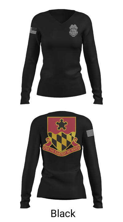 2nd MTB/70th RTI 42557121 Women's Long Sleeve V-neck Shirt - 37