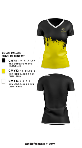 Womens Short Sleeve Vneck Shirt, Miami Trace High School Golf, Golf, Teamtime, Team time, sublimation, custom sports apparel, team uniforms, spirit wear, spiritwear, sports uniforms, custom shirts, team store, custom team store, fundraiser sports, apparel fundraiser
