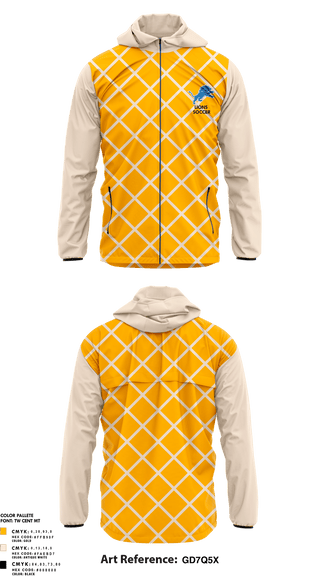 Windbreaker, Lions, Men's Soccer, Teamtime, Team time, sublimation, custom sports apparel, team uniforms, spirit wear, spiritwear, sports uniforms, custom shirts, team store, custom team store, fundraiser sports, apparel fundraiser