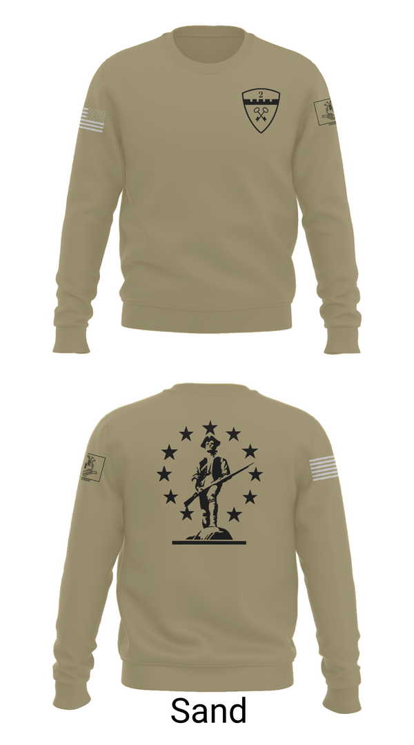 Crew Neck Sweatshirt, 2nd Company Governor's Foot Guard, , Teamtime, Team time, sublimation, custom sports apparel, team uniforms, spirit wear, spiritwear, sports uniforms, custom shirts, team store, custom team store, fundraiser sports, apparel fundraiser