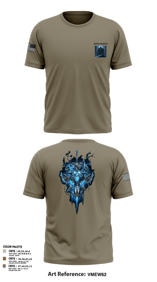 Old School Cotton Feel Shirt, Death Knights, Army, Teamtime, Team time, sublimation, custom sports apparel, team uniforms, spirit wear, spiritwear, sports uniforms, custom shirts, team store, custom team store, fundraiser sports, apparel fundraiser