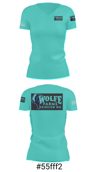 Women's Short Sleeve Vneck Shirt, Wolfe FarmsWolfe Farms, , Teamtime, Team time, sublimation, custom sports apparel, team uniforms, spirit wear, spiritwear, sports uniforms, custom shirts, team store, custom team store, fundraiser sports, apparel fundraiser