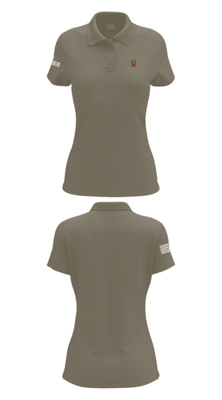 Womens Short Sleeve Performance Polo, 647 RSG, Army, Teamtime, Team time, sublimation, custom sports apparel, team uniforms, spirit wear, spiritwear, sports uniforms, custom shirts, team store, custom team store, fundraiser sports, apparel fundraiser