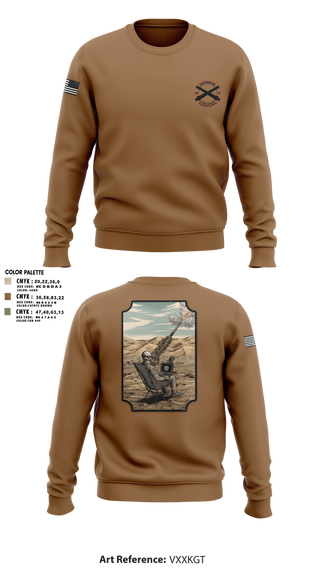 Crew Neck Sweatshirt, C-BTRY FDC, Army, Teamtime, Team time, sublimation, custom sports apparel, team uniforms, spirit wear, spiritwear, sports uniforms, custom shirts, team store, custom team store, fundraiser sports, apparel fundraiser