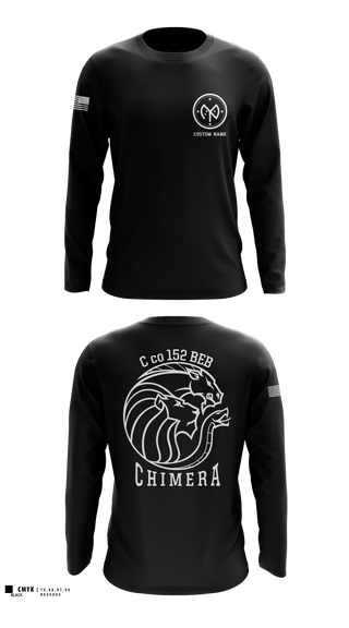 Long Sleeve Performance Shirt, C co 152 BEB, National Guard, Teamtime, Team time, sublimation, custom sports apparel, team uniforms, spirit wear, spiritwear, sports uniforms, custom shirts, team store, custom team store, fundraiser sports, apparel fundraiser
