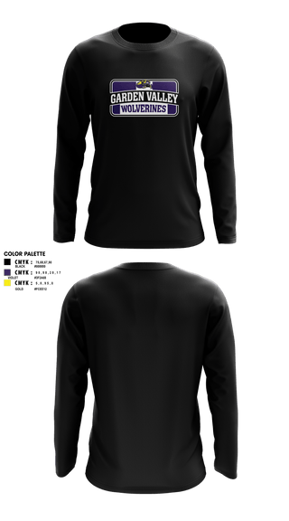 Long Sleeve Performance Shirt, Garden Valley Wolverines, Spirit Store, Teamtime, Team time, sublimation, custom sports apparel, team uniforms, spirit wear, spiritwear, sports uniforms, custom shirts, team store, custom team store, fundraiser sports, apparel fundraiser