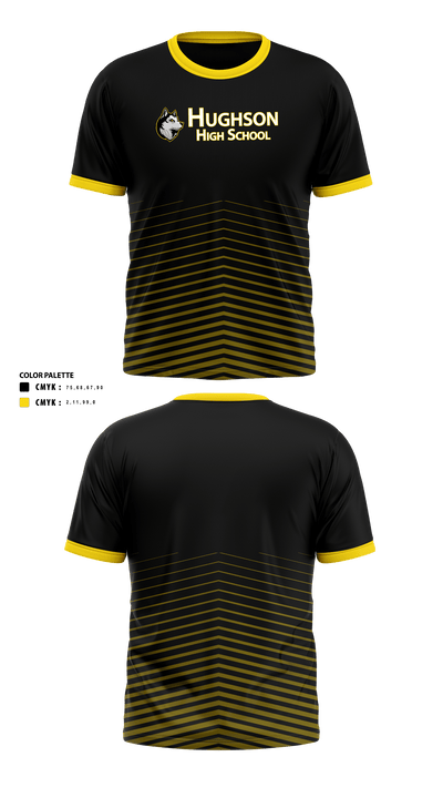 Hughson High School Cross Country 26316139 Short Sleeve Performance Shirt - 2