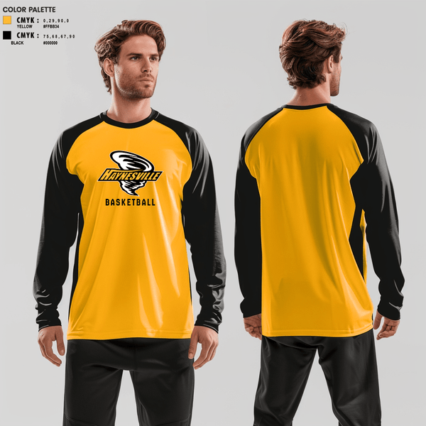 Long Sleeve Performance Shirt, Haynesville High School Basketball, Women's Basketball, Teamtime, Team time, sublimation, custom sports apparel, team uniforms, spirit wear, spiritwear, sports uniforms, custom shirts, team store, custom team store, fundraiser sports, apparel fundraiser