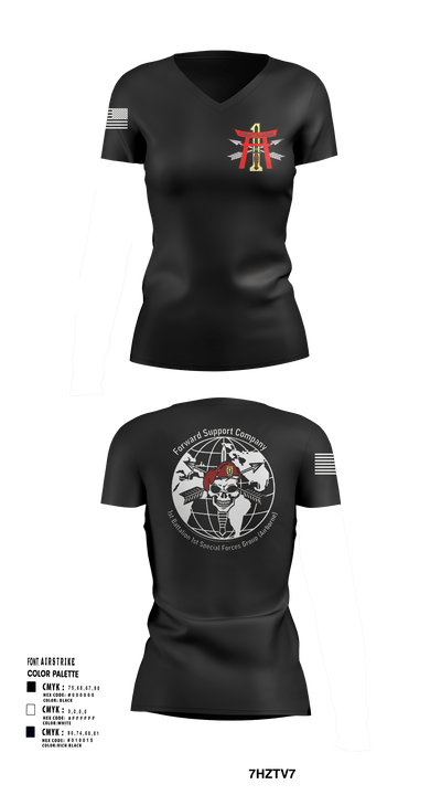 FSC 1-1SFG 4973174 Women's Short Sleeve V-neck Shirt - 137