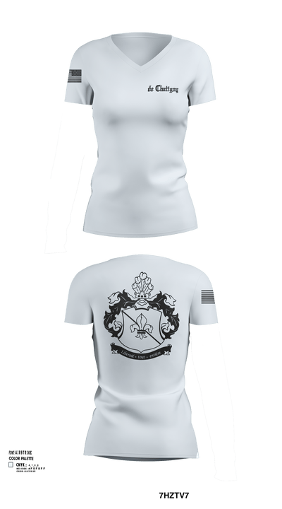 NA 10904761 Women's Short Sleeve V-neck Shirt - 154