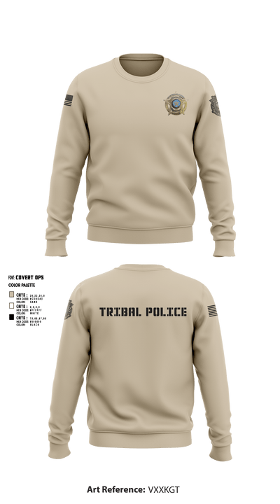 Eastern Shawnee Tribal Police 67427450 Crew Neck Sweatshirt - 6