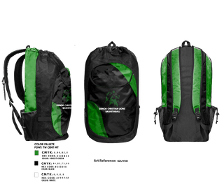 Gear Bag, Genoa Christian Lions, Men's Basketball, Teamtime, Team time, sublimation, custom sports apparel, team uniforms, spirit wear, spiritwear, sports uniforms, custom shirts, team store, custom team store, fundraiser sports, apparel fundraiser