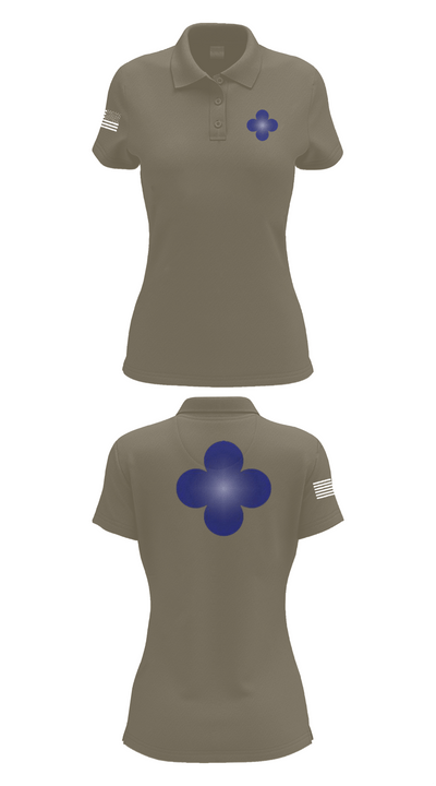 338th Army Band 31554965 Women's Short Sleeve Performance Polo  - 75