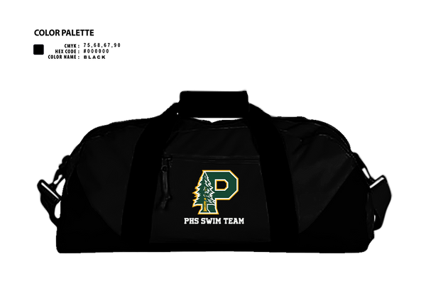 Duffle Bag, Paradise High School Bobcats, Swimming, Teamtime, Team time, sublimation, custom sports apparel, team uniforms, spirit wear, spiritwear, sports uniforms, custom shirts, team store, custom team store, fundraiser sports, apparel fundraiser