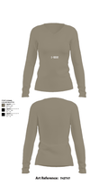 1-502 3689372 Women's Long Sleeve V-neck Shirt - 62