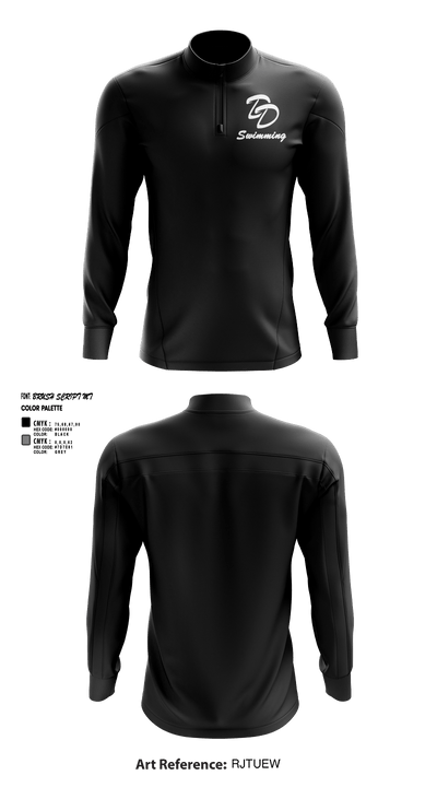 David Douglas High School Swimming 22345168 Quarter Zip Jacket - 4