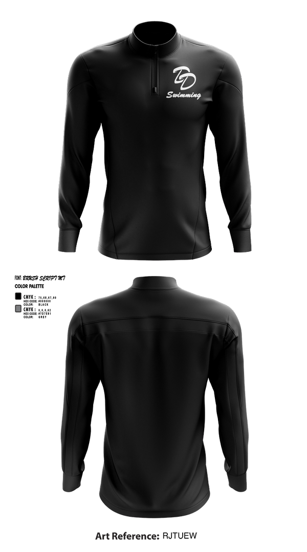 Quarter Zip Jacket, David Douglas High School Swimming, Swimming, Teamtime, Team time, sublimation, custom sports apparel, team uniforms, spirit wear, spiritwear, sports uniforms, custom shirts, team store, custom team store, fundraiser sports, apparel fundraiser