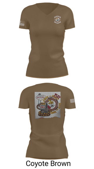 Women's Short Sleeve Vneck Shirt, VMFA-323, Marines, Teamtime, Team time, sublimation, custom sports apparel, team uniforms, spirit wear, spiritwear, sports uniforms, custom shirts, team store, custom team store, fundraiser sports, apparel fundraiser