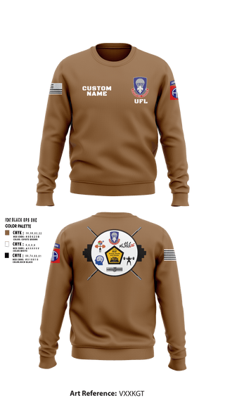 Crew Neck Sweatshirt, 82nd ADSB H2F, Army, Teamtime, Team time, sublimation, custom sports apparel, team uniforms, spirit wear, spiritwear, sports uniforms, custom shirts, team store, custom team store, fundraiser sports, apparel fundraiser