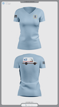 345th MCGA 4747952 Women's Short Sleeve V-neck Shirt - 1