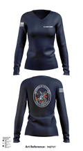 Air Station Elizabeth City 50665895 Women's Long Sleeve V-neck Shirt - 131