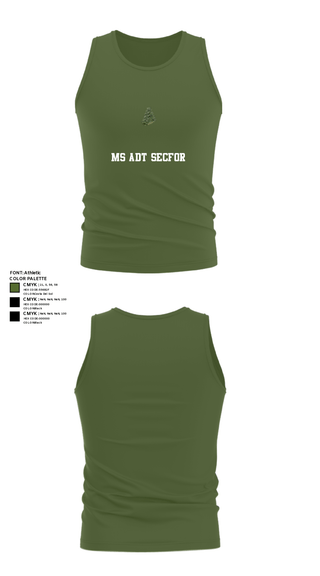 Tank Top, MS ADT SECFOR, Army, Teamtime, Team time, sublimation, custom sports apparel, team uniforms, spirit wear, spiritwear, sports uniforms, custom shirts, team store, custom team store, fundraiser sports, apparel fundraiser