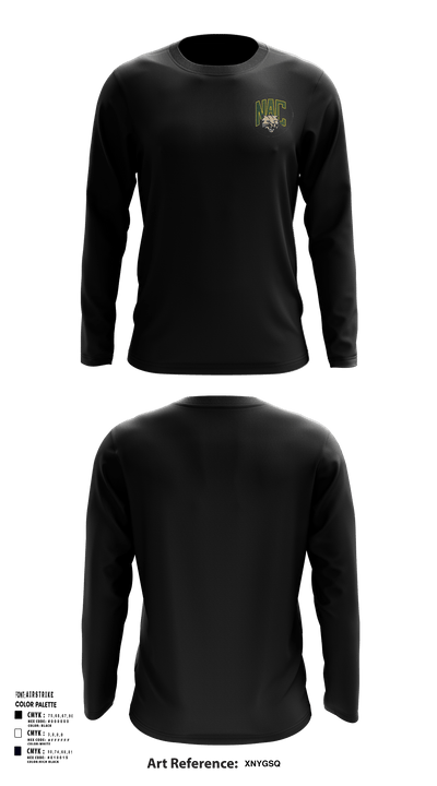 Northern Adirondack Central Middle School Soccer 55495373 Long Sleeve Performance Shirt - 136