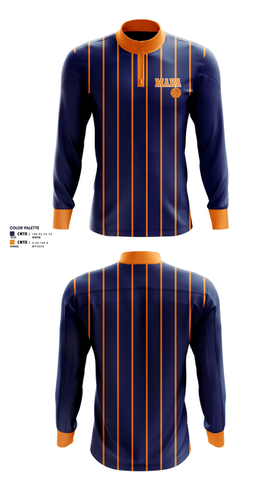 Mara Basketball Quarter Zip Jacket - 1
