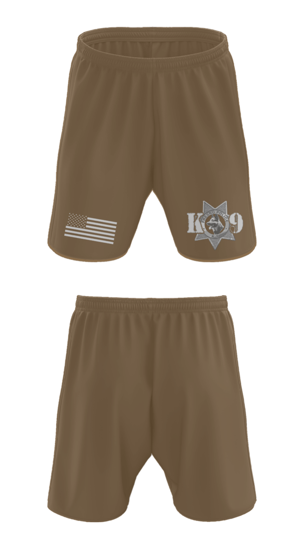 Athletic Shorts With Pockets, Fresno Police Department K9 Unit, Police, Teamtime, Team time, sublimation, custom sports apparel, team uniforms, spirit wear, spiritwear, sports uniforms, custom shirts, team store, custom team store, fundraiser sports, apparel fundraiser