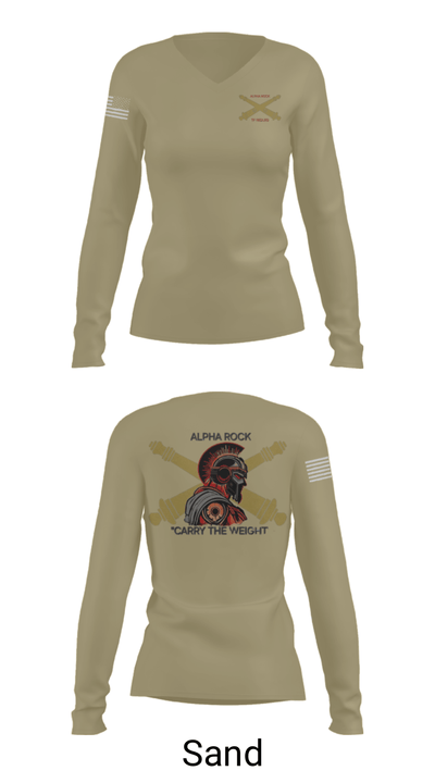 ALPHA ROCK 20137343 Women's Long Sleeve V-neck Shirt - 97