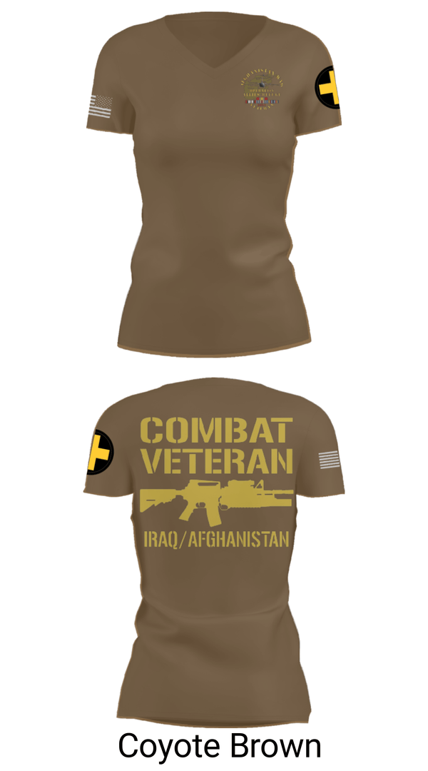 Women's Short Sleeve Vneck Shirt, 33rd Infantry, Army, Teamtime, Team time, sublimation, custom sports apparel, team uniforms, spirit wear, spiritwear, sports uniforms, custom shirts, team store, custom team store, fundraiser sports, apparel fundraiser