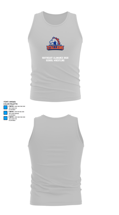 Southeast Alamance High School Wrestling 73970043 Tank Top - 13