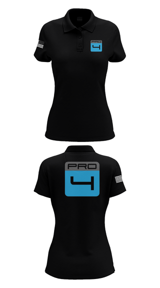 Womens Short Sleeve Performance Polo, Pro 4, , Teamtime, Team time, sublimation, custom sports apparel, team uniforms, spirit wear, spiritwear, sports uniforms, custom shirts, team store, custom team store, fundraiser sports, apparel fundraiser