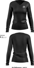 IPS 63145231 Women's Long Sleeve V-neck Shirt - 5
