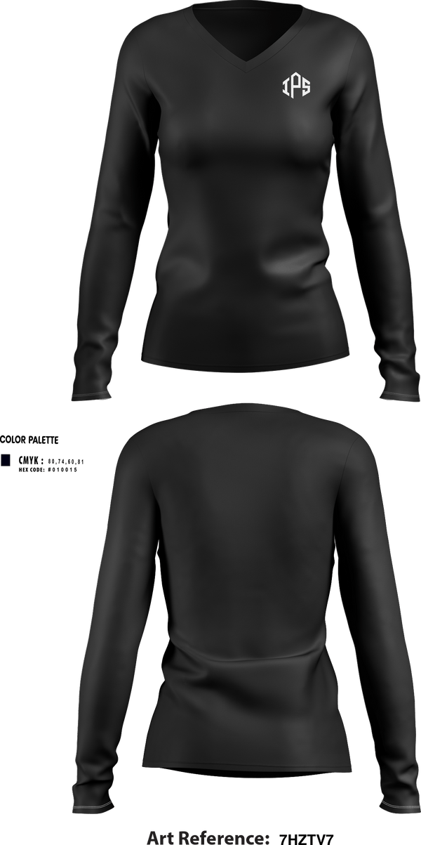 Womens Long Sleeve Vneck Shirt, IPS, , Teamtime, Team time, sublimation, custom sports apparel, team uniforms, spirit wear, spiritwear, sports uniforms, custom shirts, team store, custom team store, fundraiser sports, apparel fundraiser