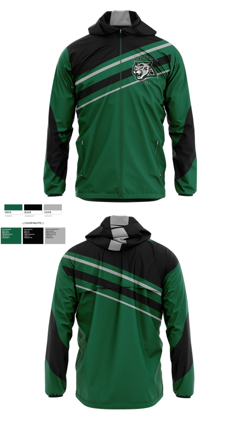 Windbreaker, Emerald Ridge High School Golf, Golf, Teamtime, Team time, sublimation, custom sports apparel, team uniforms, spirit wear, spiritwear, sports uniforms, custom shirts, team store, custom team store, fundraiser sports, apparel fundraiser