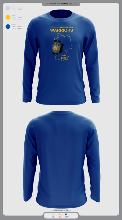 Wiesbaden warriors 36556050 Long Sleeve Performance Shirt - 5