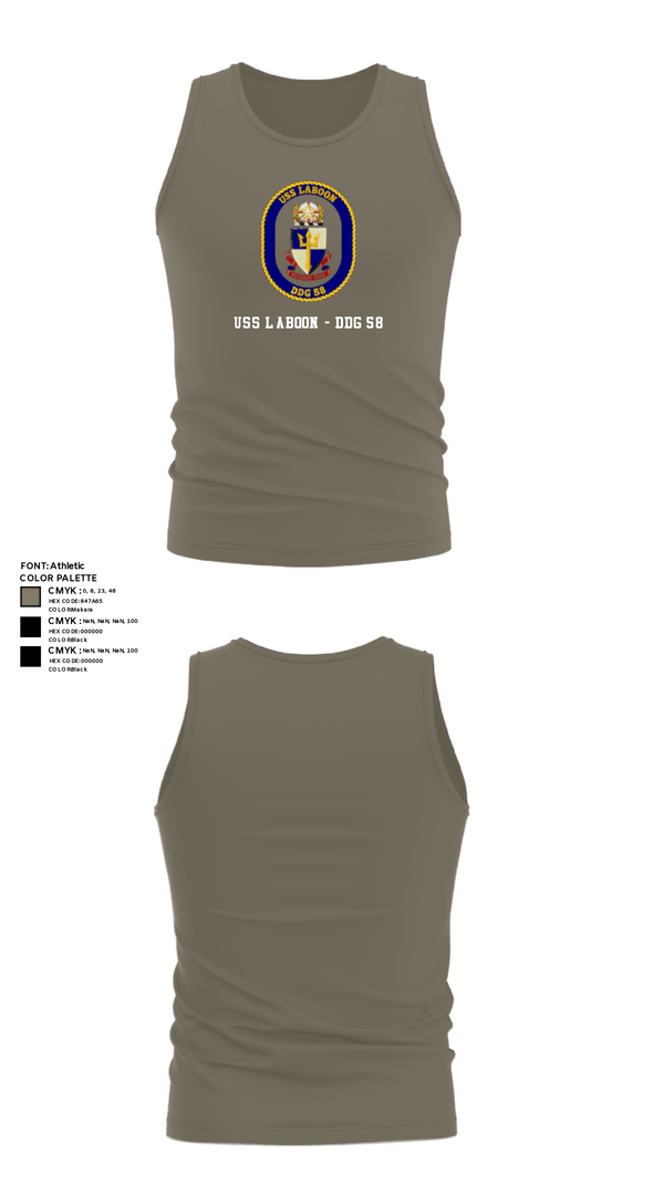 Tank Top, USS LABOON - DDG 58, Navy, Teamtime, Team time, sublimation, custom sports apparel, team uniforms, spirit wear, spiritwear, sports uniforms, custom shirts, team store, custom team store, fundraiser sports, apparel fundraiser