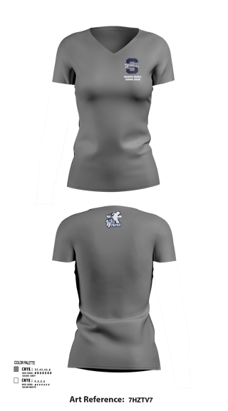 Womens Short Sleeve Vneck Shirt, Shawnee Middle School Cheer, Cheer, Teamtime, Team time, sublimation, custom sports apparel, team uniforms, spirit wear, spiritwear, sports uniforms, custom shirts, team store, custom team store, fundraiser sports, apparel fundraiser
