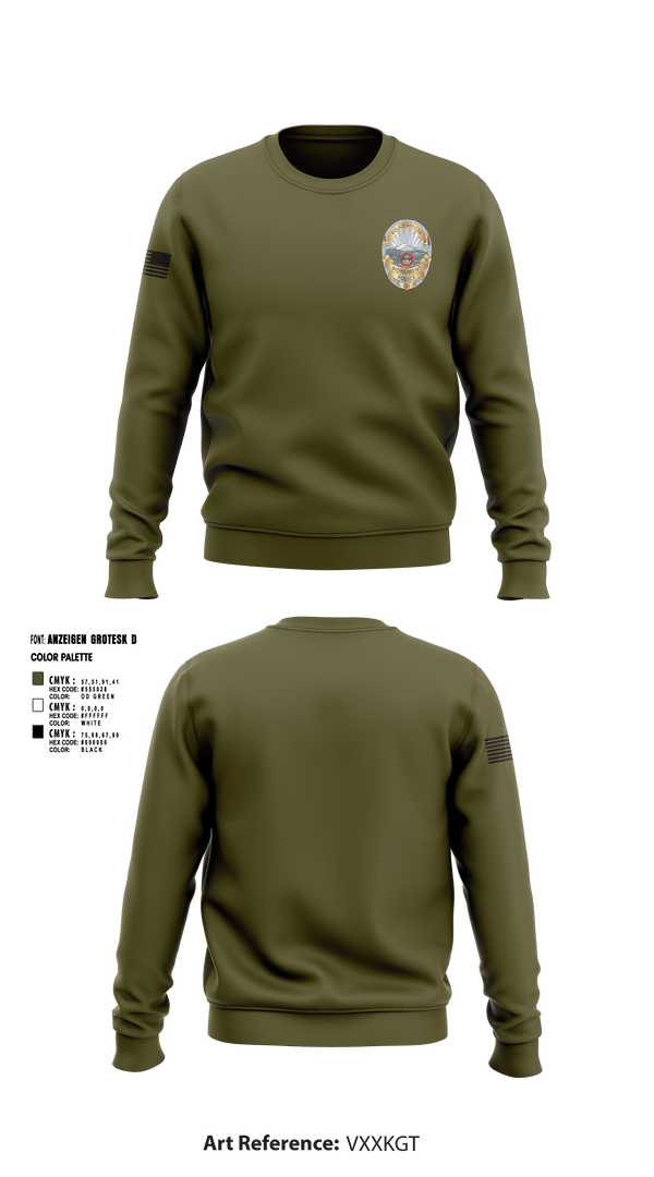 Crew Neck Sweatshirt, Monument Police Department, Police, Teamtime, Team time, sublimation, custom sports apparel, team uniforms, spirit wear, spiritwear, sports uniforms, custom shirts, team store, custom team store, fundraiser sports, apparel fundraiser