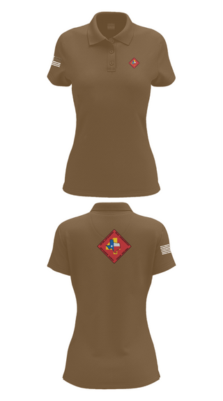 Women's Short Sleeve Performance Polo, Bravo Bastards, Marines, Teamtime, Team time, sublimation, custom sports apparel, team uniforms, spirit wear, spiritwear, sports uniforms, custom shirts, team store, custom team store, fundraiser sports, apparel fundraiser