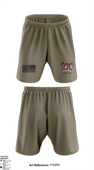 Athletic Shorts With Pockets, HHD 205th MI BN, Army, Teamtime, Team time, sublimation, custom sports apparel, team uniforms, spirit wear, spiritwear, sports uniforms, custom shirts, team store, custom team store, fundraiser sports, apparel fundraiser