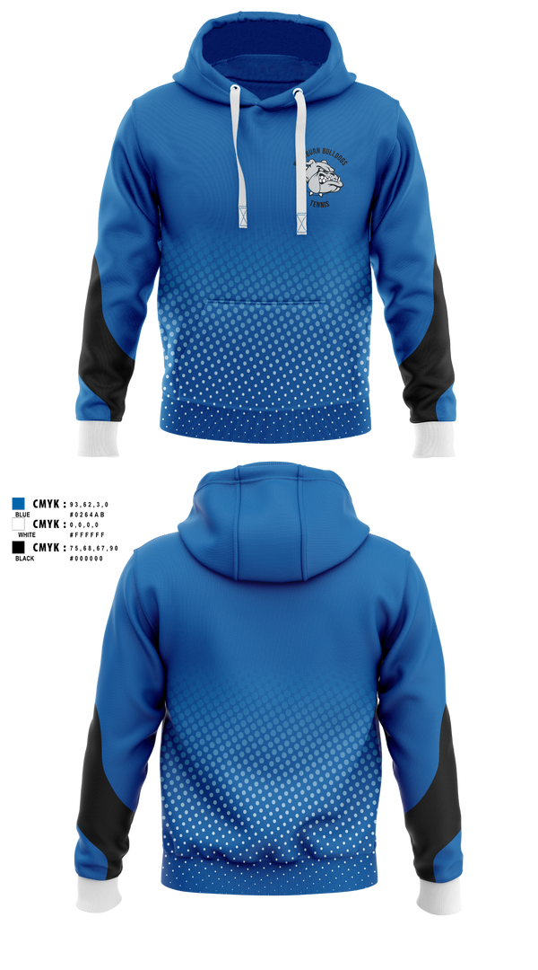 Hoodie, Woodburn Bulldogs, Tennis, Teamtime, Team time, sublimation, custom sports apparel, team uniforms, spirit wear, spiritwear, sports uniforms, custom shirts, team store, custom team store, fundraiser sports, apparel fundraiser