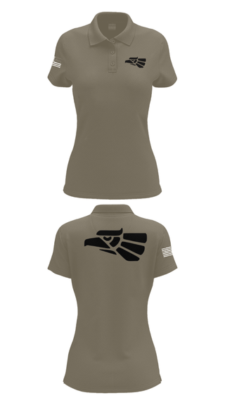 Women's Short Sleeve Performance Polo, 578th A Co, National Guard, Teamtime, Team time, sublimation, custom sports apparel, team uniforms, spirit wear, spiritwear, sports uniforms, custom shirts, team store, custom team store, fundraiser sports, apparel fundraiser
